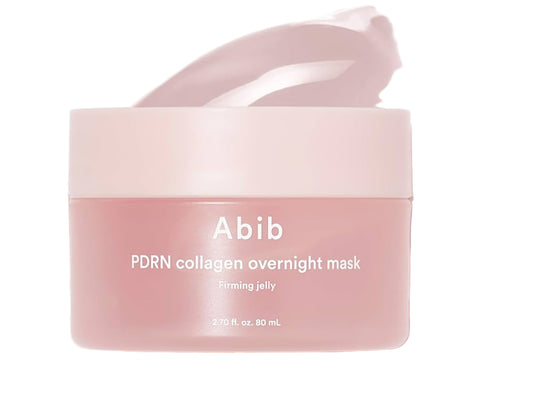 Abib PDRN Collagen Overnight Mask Firming Jelly 80ml in pink jar