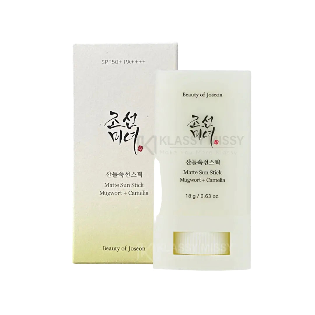 GlowTok Beauty of Joseon Matte Sun Stick packaging on a white background