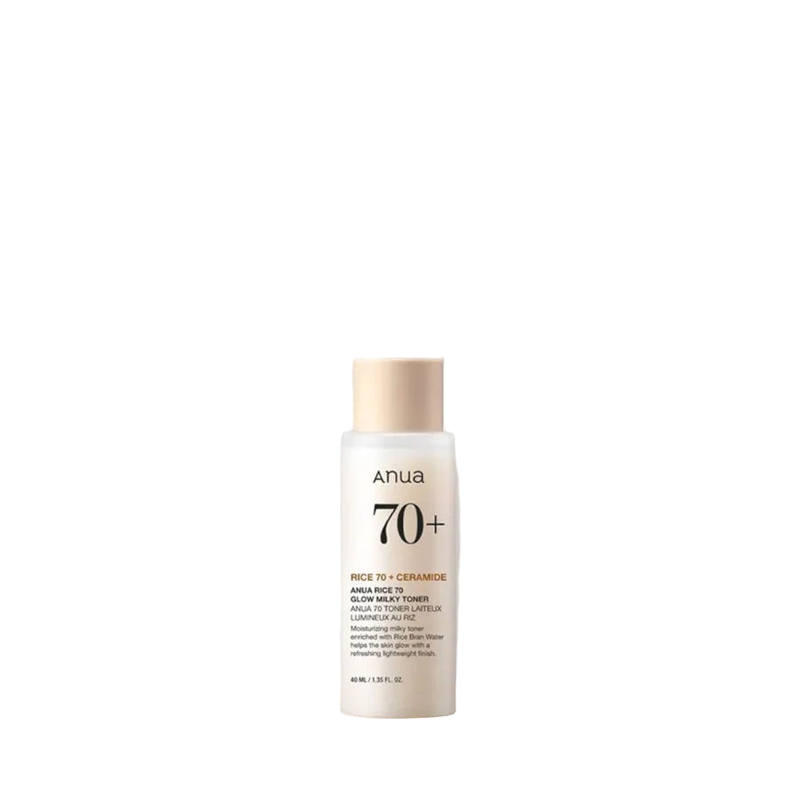 Anua Rice 70 Glowy Milk Toner – Brightening & Hydrating Korean Skincare - 40ml