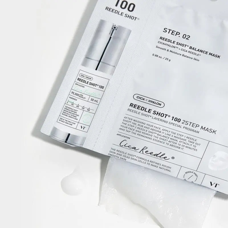 VT Cosmetics Reedle Shot 100 2-Step Mask – 25g | GlowTok
